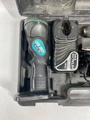 Hitachi 14.4 Cordless Drill and Light with Carry Case