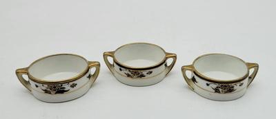 Hand Painted Nippon Salt Cellars