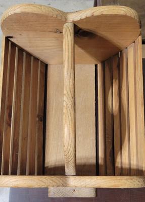 Wooden Slat Basket