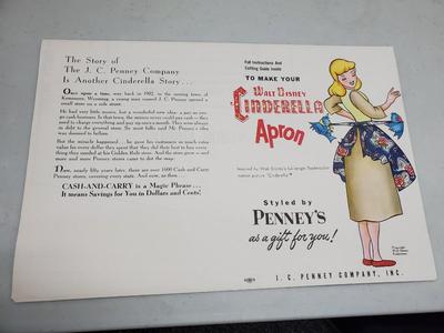Walt DIsney's Cinderella Apron Pattern #2