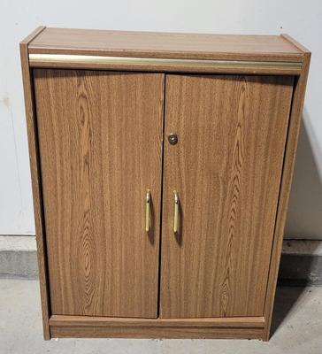 Oak Laminated DVD/CD Storage Cabinet
