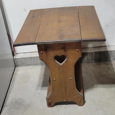 Wooden Miniature Drop Leaf Stand