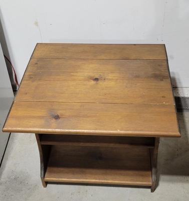 Wooden Miniature Drop Leaf Stand