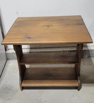 Wooden Miniature Drop Leaf Stand