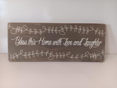 Clairmont & Co. Mississippi made wall art BLESS THIS HOME WITH LOVE AND LAUGHTER