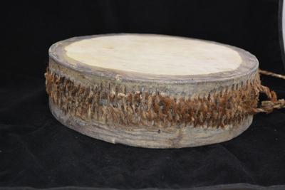 Vintage Handmade 11" 2 Headed African Drum