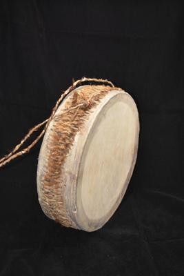 Vintage Handmade 11" 2 Headed African Drum