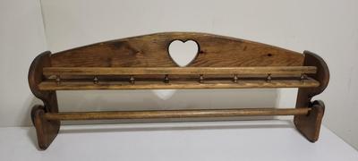 Wooden Display Shelf with Heart