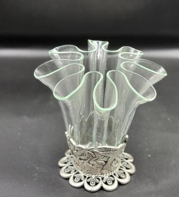 Pewter Floral Decor