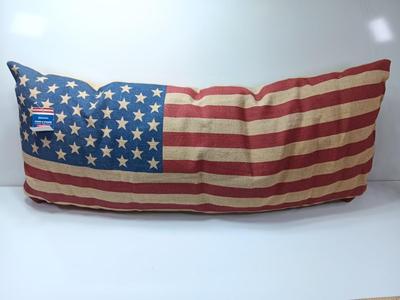 New Kirklands stars & Stripes burlap oversized pillow