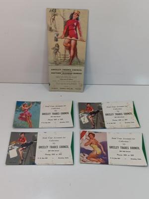 GREELEY COLORADO Vintage 1949 Pin Up Advertising Ephemera