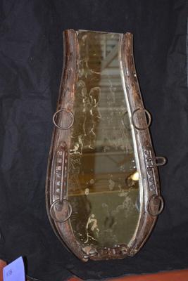 Antique Horse Collar Mirror 25x14