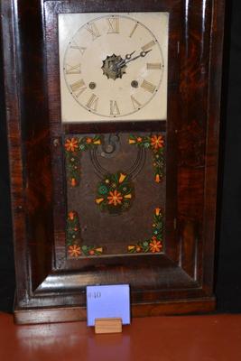 Very Vintage Hand Painted Wall Clock, Not Working 27x16