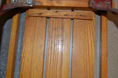Vintage "Lightning Guider" Metal Runner Sled 56.5"