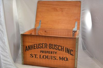 Wooden Reproduction Budweiser Crate 18x12x11.5