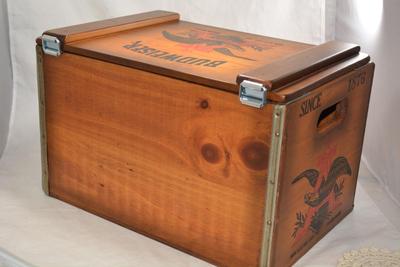 Wooden Reproduction Budweiser Crate 18x12x11.5