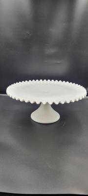 FENTON HOBNAIL Cake Plate & Cover