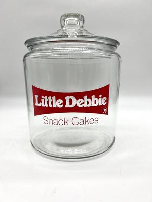 Vintage  Glass Little Debbie Snack Cakes Jar