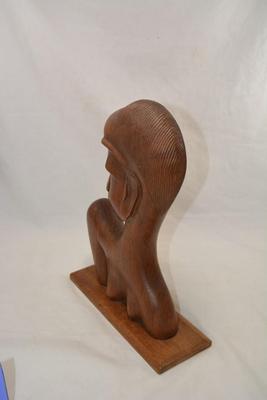 Lovely Hand-Carved Female Bust, Africa