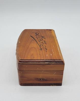 Antique "Mother" Wooden Box