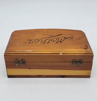 Antique "Mother" Wooden Box