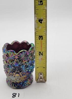 Vintage Fenton Carnival Glass Toothpick Holder