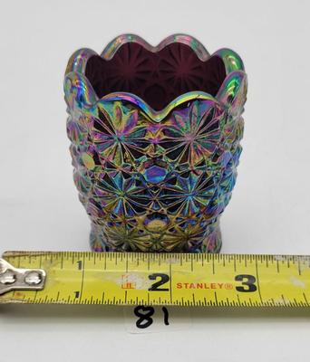 Vintage Fenton Carnival Glass Toothpick Holder