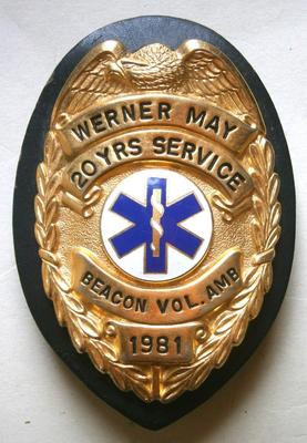 1981 Beacon NY Vol. Ambulance Badge