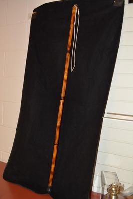 Vintage Bamboo Hiking Stick, E.G. Schlader 45"