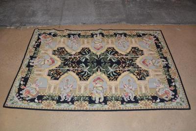 Chinese Elephant Needlepoint Tapestry/Rug