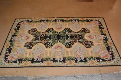 Chinese Elephant Needlepoint Tapestry/Rug