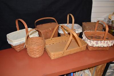 Lot of 7 Longaberger Baskets