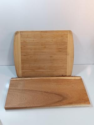 Totally Bamboo cutting board and Threshold Plank server.