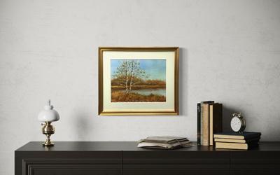 1046 Original Watercolor Seascape by John W. Taylor