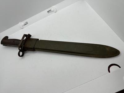 WW2 BAYONET M1 GARAND US ARMY 1943 w/ Original Scabbard