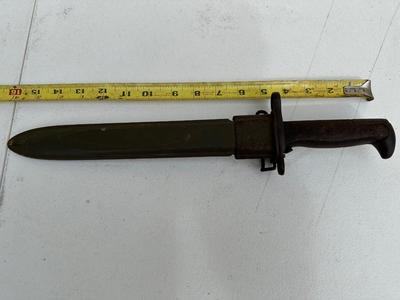 WW2 BAYONET M1 GARAND US ARMY 1943 w/ Original Scabbard