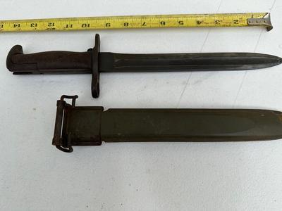 WW2 BAYONET M1 GARAND US ARMY 1943 w/ Original Scabbard