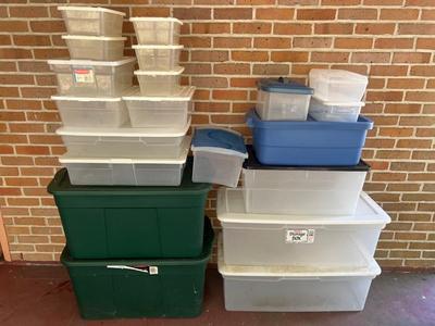 Plastic Tote Lot of 20
