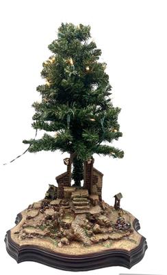 Hawthorne Village Light Musical Nativity Christmas Tree