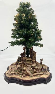 Hawthorne Village Light Musical Nativity Christmas Tree