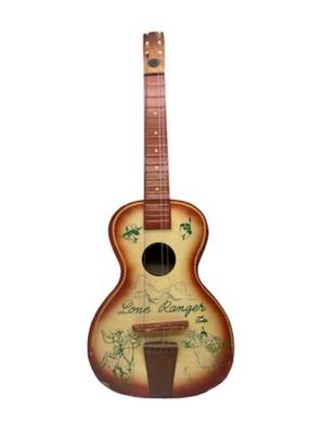 Vintage 1958 Lone Ranger and Tonto Toy Guitar ~ Read Details