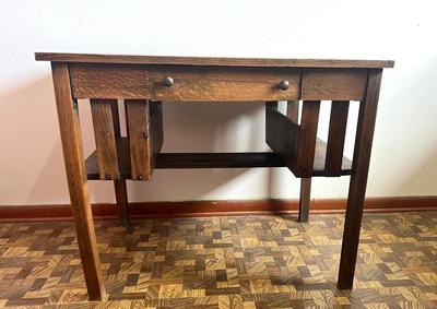 Vintage Oak Desk ~Read Details