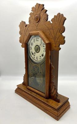 Aunt Maeâ€™s Antique Ingraham Co Clock from 1899 Read Details