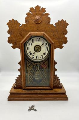 Aunt Maeâ€™s Antique Ingraham Co Clock from 1899 Read Details