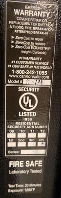 Cannon Scout 14+ Gun Safe