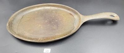 Cast Iron Oval Fry Pan Skillet