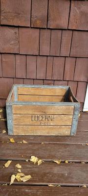 Vintage Wooden Lucerne Box