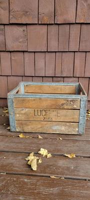 Vintage Wooden Lucerne Box
