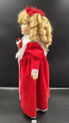 Brinn's Girl in Red Porcelain Doll