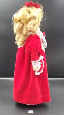 Brinn's Girl in Red Porcelain Doll